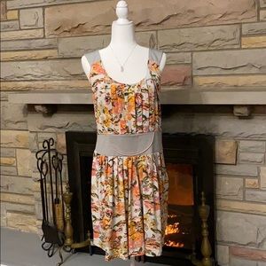 BCBG MAXAZRIA gray multicolored dress medium NWOT